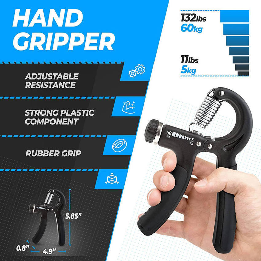 Grip five-piece suit adjustable fitness equipment hand decompression non-slip trainer finger rehabilitation grip ring