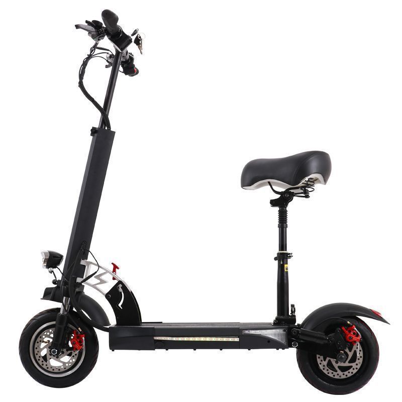 Adult electric scooter 10 inch folding convenient new cross-country high-power scooter