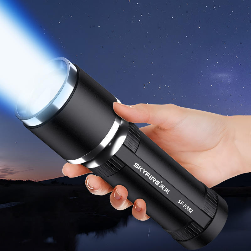 Galecon Outdoor Camping Fishing USB Chargeable Aluminum Work Light Portable Searchlight Power Bank Flashlight