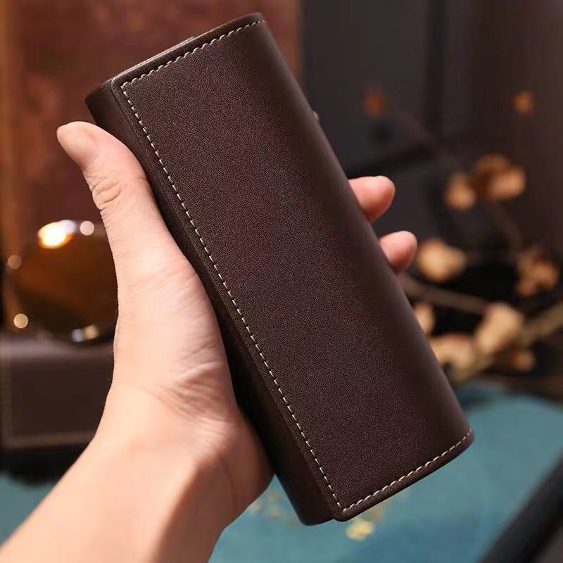 Custom Logo Glasses Leather Case Customised Sunglass Case with logo Packaging Eyeglasses Cleaning Cloth Glasses Bag Pouch