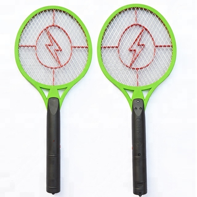 Factory supply AA battery operated Mosquito Swatter / Electric Fly Killer / Hand Held Garden Bug Zapper  insect big size chather