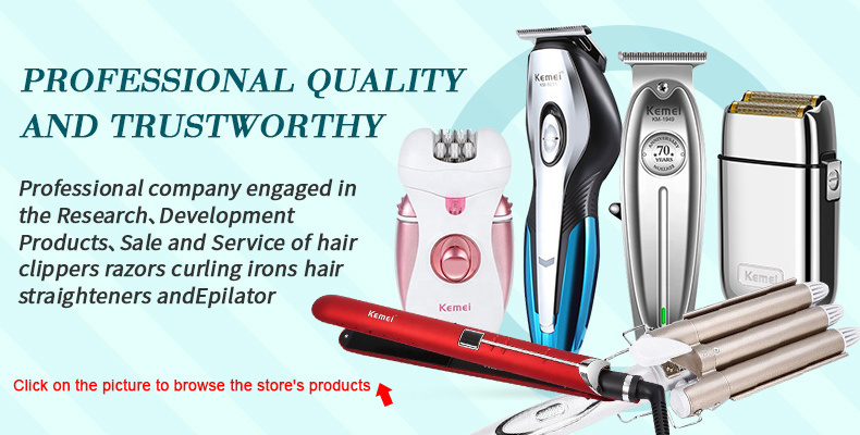 Hot Kemei KM-2299 USB Fast charging Clippers Barber Machine 1200MA Rechargeable Cordless Hair Trimmer Electric Hair Clipper