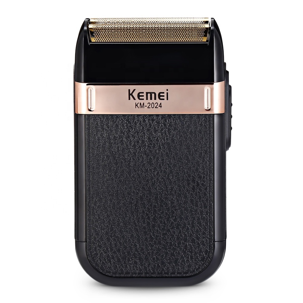 Kemei-2024 USB Charging Electric Shaver For Men Reciprocating Twin Blade Razor Shaver  Beard Trimmer Shaving Machine