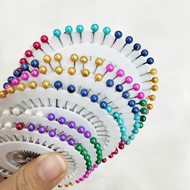 30pcs Colorful Brooches Pin For Women Safety Scarf Free Cover Hijab Rhinestone Muslim Simple Sweater Brooch Box Fashion Jewelry