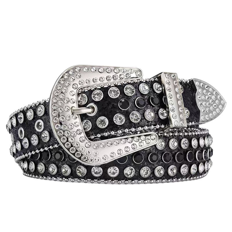 Manufacturers Custom Luxury Designer Diamond bb simon belts western Men Women Crystal belt Leather Studded Rhinestone Belts