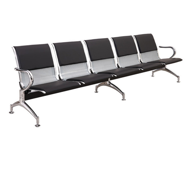 Metal Airport Public Seating Waiting Room Chair 5-seater Waiting Chair Waiting Area Stainless Steel,stainless Steel 5 Years