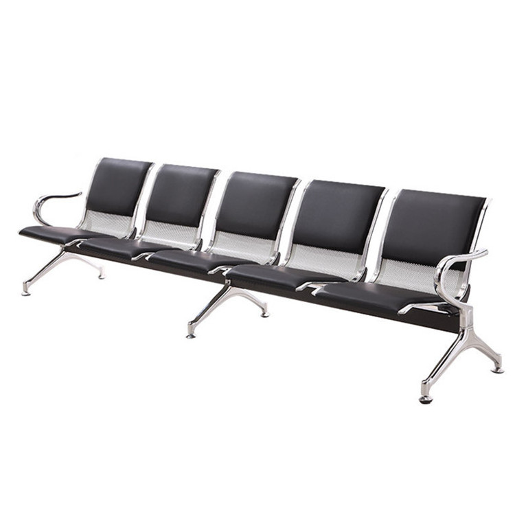 Metal Airport Public Seating Waiting Room Chair 5-seater Waiting Chair Waiting Area Stainless Steel,stainless Steel 5 Years