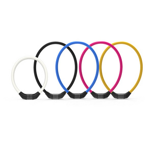 Four-Digit Password Mountain Bike Electric Bike Motorcycle Lock Bar Steel Code Cable Lock Bike Steering Wheel Locker Lock