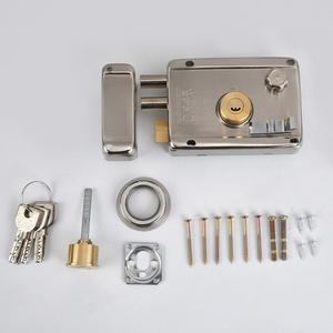 Baoxin Factory Stainless Steel Exterior Door Lock Old Mechanical Anti-Theft Dead Bolt Door Knob Fence Gate Lock