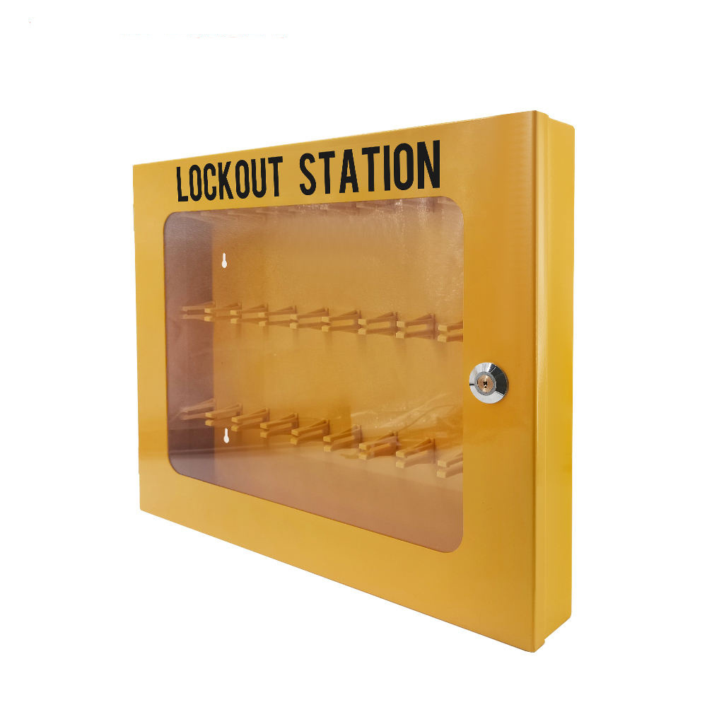 30 Padlock Positions Loto Safety Padlock Lockout Tagout Kit Lock Box Keys Box With Combination Lock Stackable Locking Container