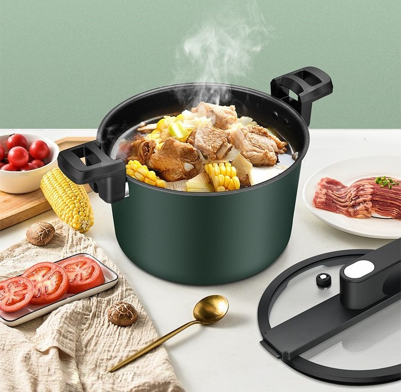 New Product Micro Pressure Cooker Soup Pot Stew Pot Pressure Cooker with Handle Die-cast Iron Cast Iron and Aluminum Alloy