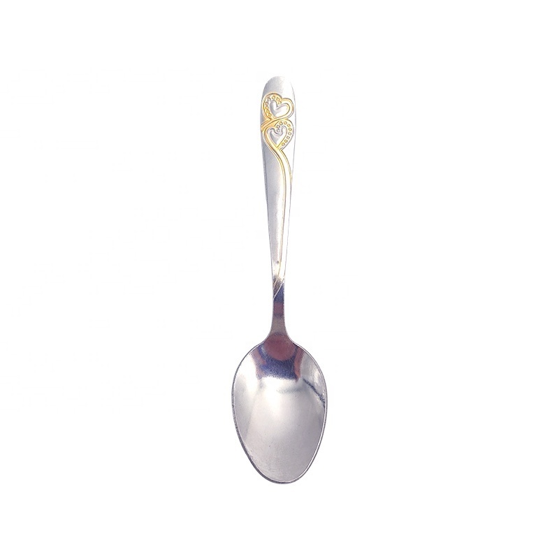 Dinner Gilded Spoon Set Tablespoons Premium Food Grade Stainless Steel Spoons Durable Metal Tablespoon Silverware Spoons Only