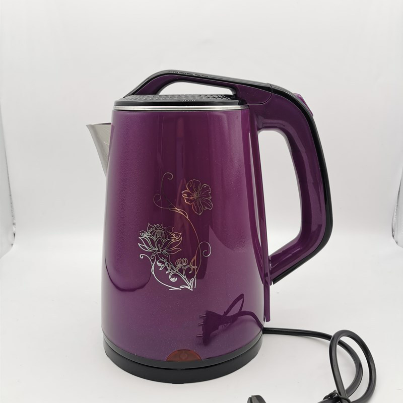 Best Seller Purple Color Electric Kettle Africa Scarlett 1500w 2.5L Stainless Steel House Appliance Electric Kettle