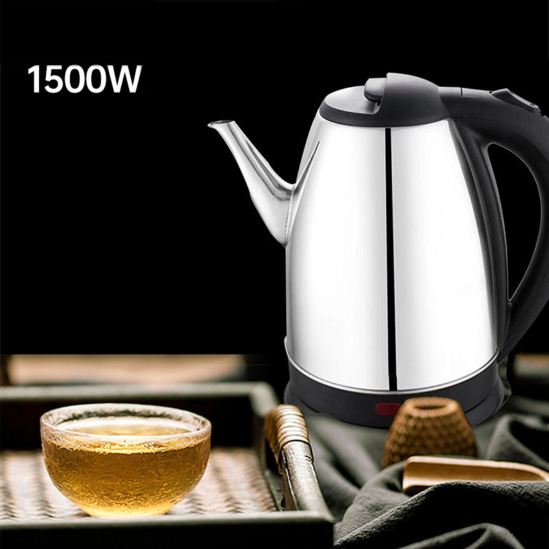 Customized 1.5L 1500w long short spout goose neck electric kettle with copper power cord