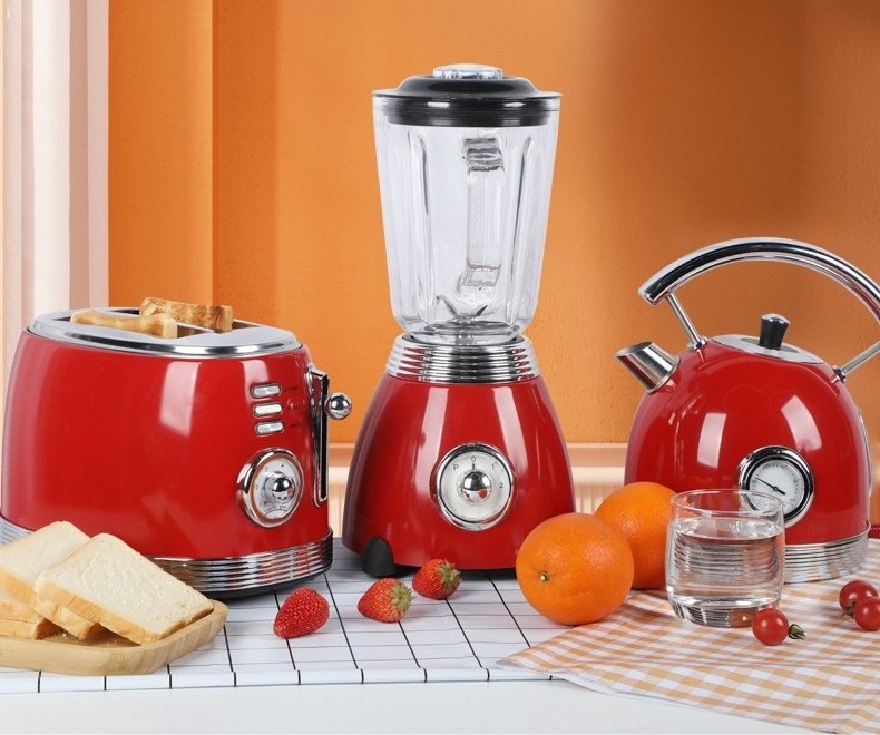 New Design Kettle set Toaster Set home appliance stainless steel electric kettle and toaster set