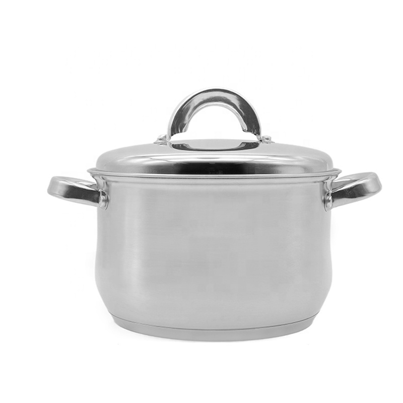 6 Pcs Stainless Steel Kitchen Casserole cooking pot set cookware set tableware Soup Pot With Lid Hotpots Sauce Pan