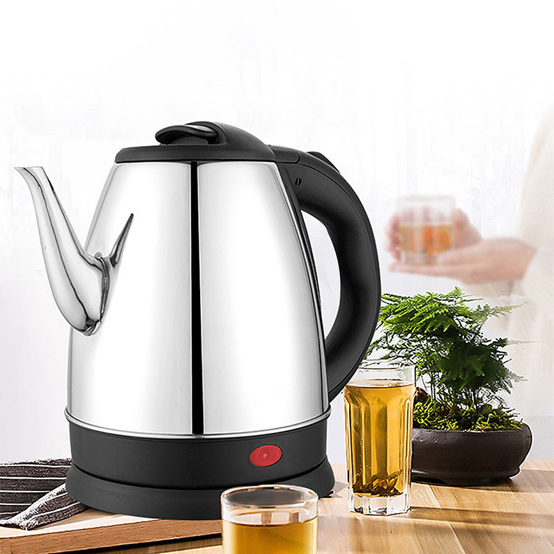 Customized 1.5L 1500w long short spout goose neck electric kettle with copper power cord