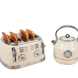 New Design Kettle set Toaster Set home appliance stainless steel electric kettle and toaster set