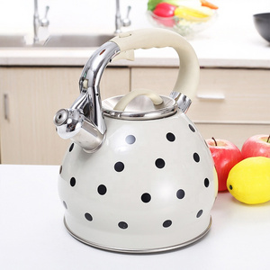 Factory water electric stainless steel coffee camping kettle Whistling maker with Bakelite Handle bells kettle teapot