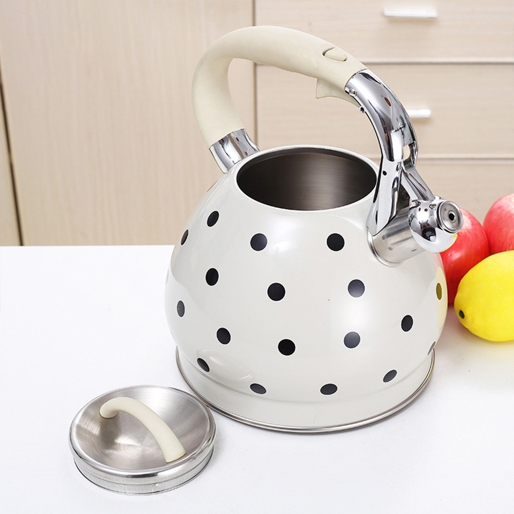 Factory water electric stainless steel coffee camping kettle Whistling maker with Bakelite Handle bells kettle teapot