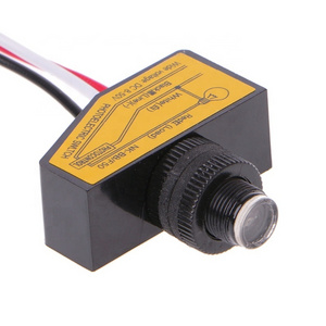 Automatic Light Sensor DC12V 24V 36V 48V Photo Control Dusk To Dawn Photocell Switch DC8V-50V