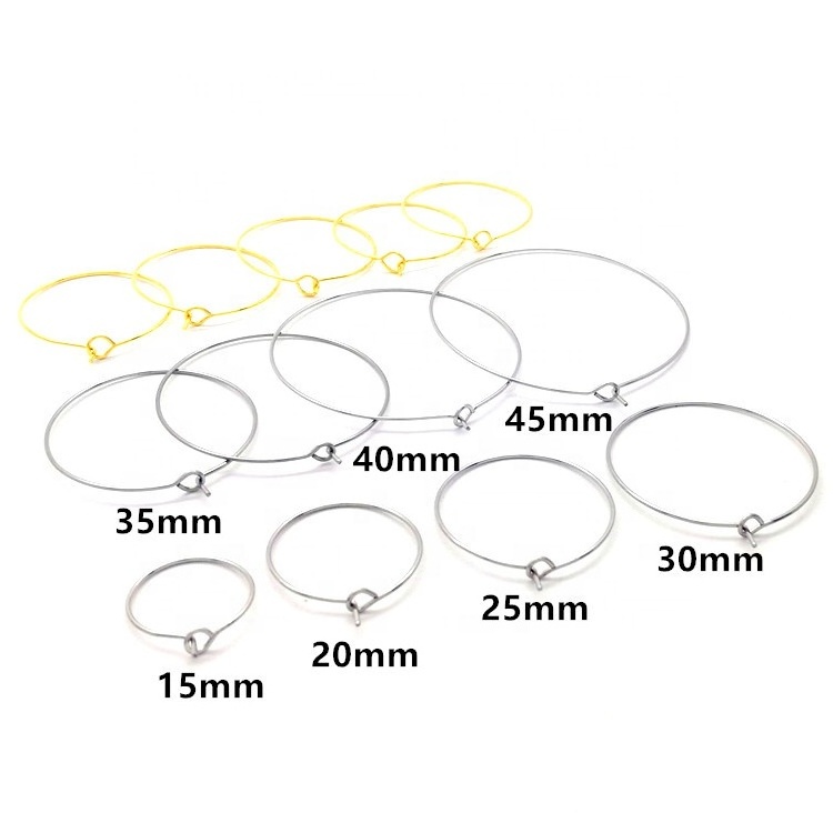 Earring Findings Hooks Leverback Earwire Hoop Stainless Steel Material For Jewelry Earring Make H1008