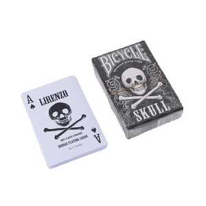 Bicycle SKULLs Plastic 30mm Playing Cards Magician Rider Back Standard Decks Index T shape Premium Playing Cards Poker Cards