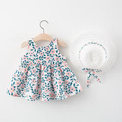 Baby Girls Dress Summer Princess Dress Baby Clothes Print Sleeveless Cotton Beach Dresses Hot Sale