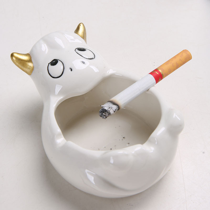 Creative Cute Ceramics Pink Ashtray Lighters & Smoking Accessories For Home Office