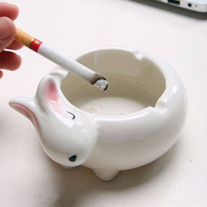 Creative Cute Ceramics Pink Ashtray Lighters & Smoking Accessories For Home Office