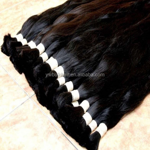 100% Natural Virgin Indian Remy Hair Bulk Wholesale; Raw virgin unprocessed human Loose/bulk Hair