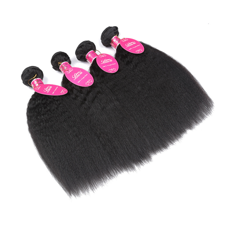 YL KBL Wholesale kinky straight brazilian virgin hair , kinky straight yaki hair weave , kinky straight remy hair ponytail