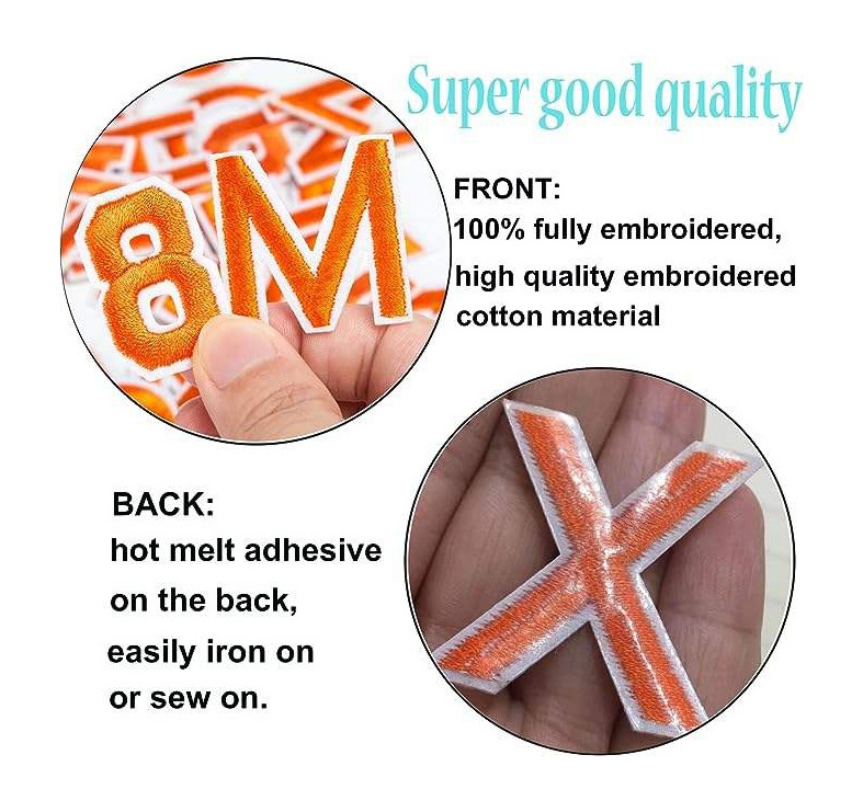 High Quality Wholesale Custom Cheap Heat Press Patch Letter Softball Chenille Letters And Numbers Patch