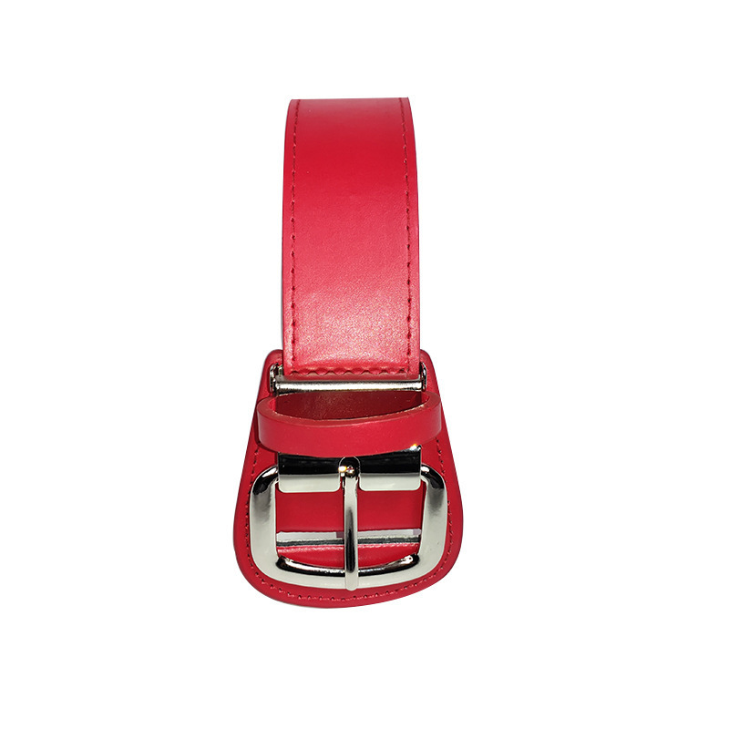 pu leather sports strap belt fashion adjustable matel buckle logo custom  golf uniform adult softball baseball belts