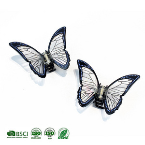 CANYUAN Chinese style hot sale splicing point drill acetate butterfly clip 11cm big hair claw wholesale