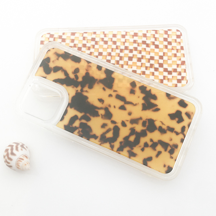 CANYUAN 2021 New Acetate Phone Case Tortoiseshell Plaid Mobile Phone Case Customized Mobile Phone Case