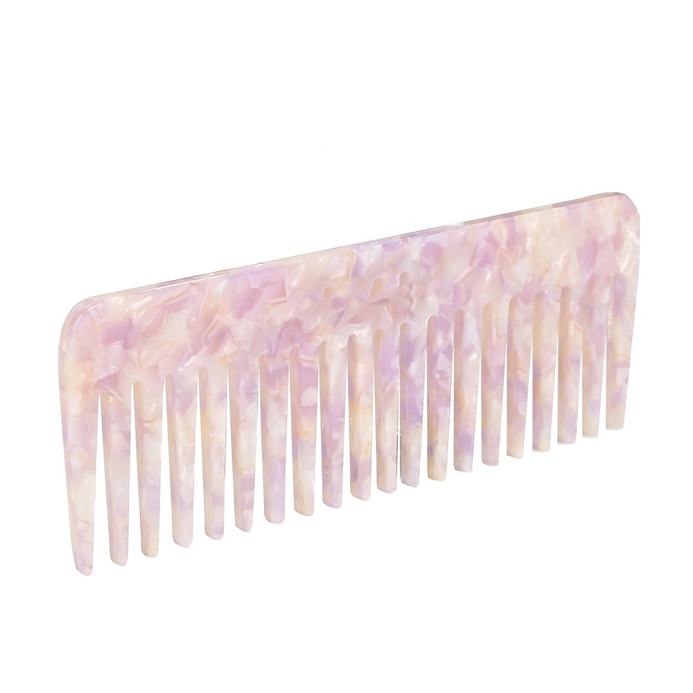 CANYUAN Hot sale Korean Large size cellulose acetate hair combs high quality comb  for women custom logo comb