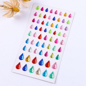 Rhinestone Gem Stickers Self Adhesive Colorful Stick on Gems Bling Craft Jewels Crystal Stickers Decorative Diamond Stickers