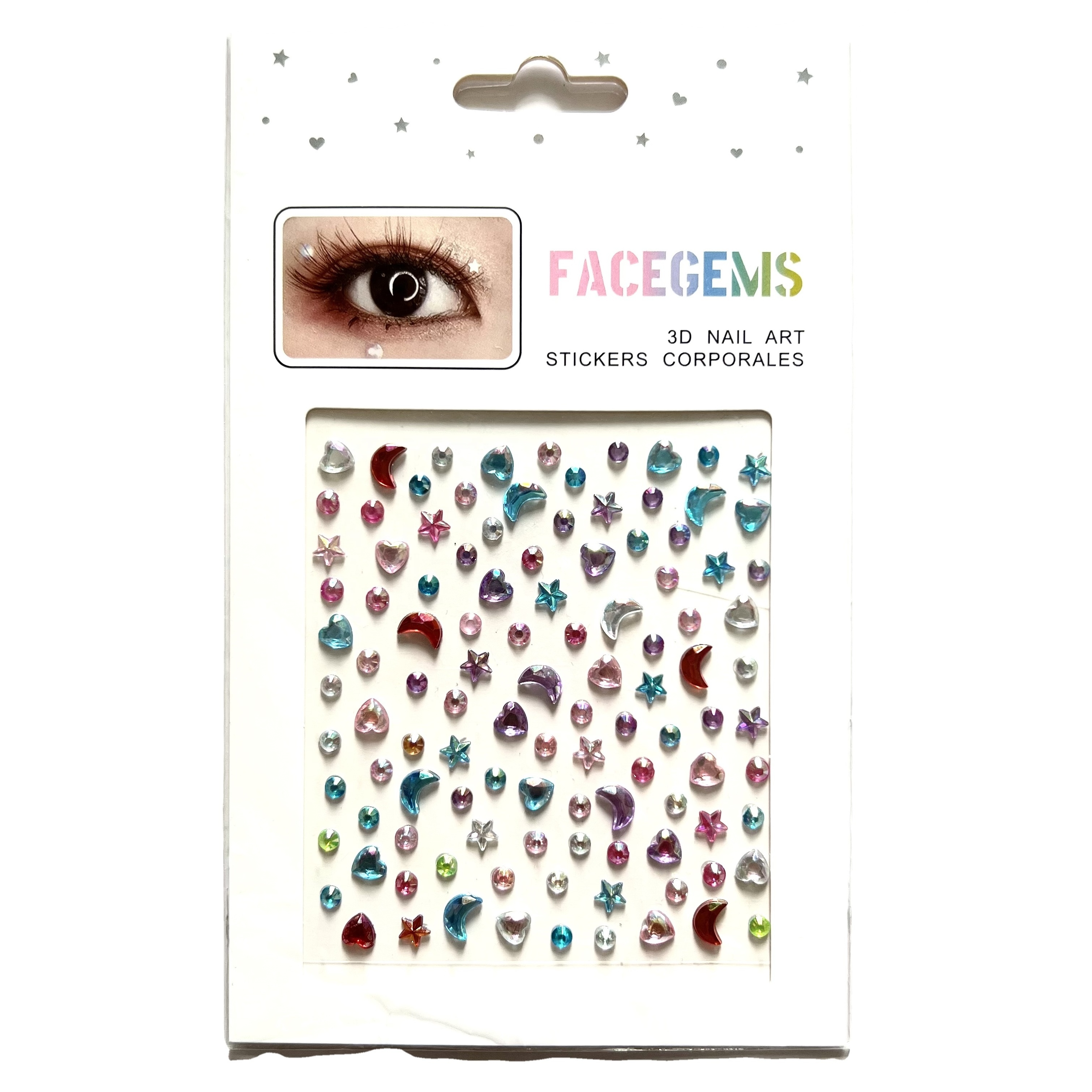 Auto Adhesive Rhinestones for Eyes Face Jewels on DIY Nail ART Makeup