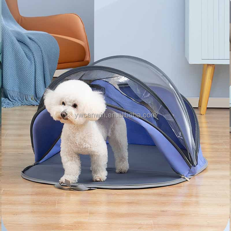 Pet Hair Drying Box Portable Folding Puppy Dryer Cage Hands-Free Doggy Grooming Hair Clearing Travel Bags for Cats Dogs Rabbit