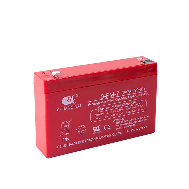 Factory Hot Sale Lead-Acid Battery 6V 7AH 20HR Rechargeable battery For kids Electric vehicle