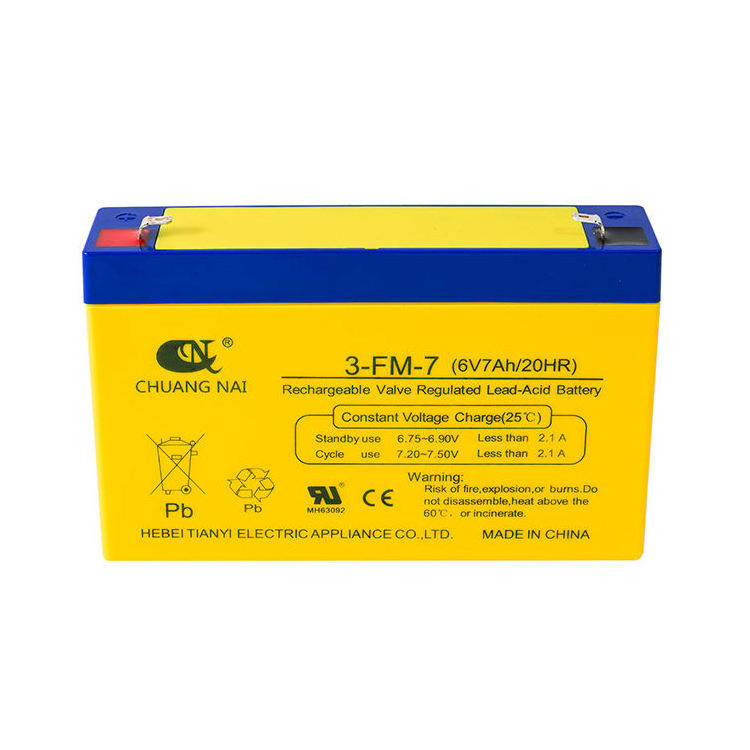 TINAYI Lead-Acid Battery 6V 7AH 20HR Rechargeable battery For kids Electric vehicle