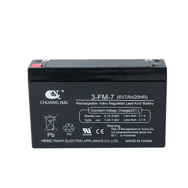 TIANYI 6v 7ah 20hr Lead-Acid Battery For Kids Electric Vehicle Electronic Scale