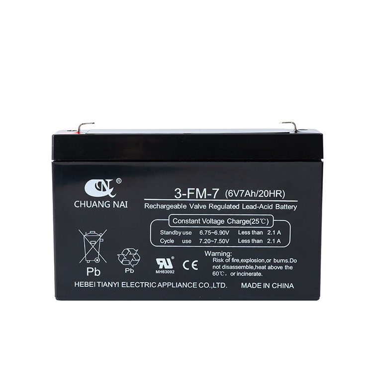 High Quality Rechargeable Battery 6v 7ah 20hr Lead-Acid Battery For Kids Electric Vehicle Electronic Scale