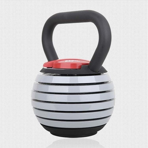 adjustable kettlebell 2023 custom logo 9kg 18kg 20lb 40lb home gym handle weight adjust cast iron kettle bell kettlebell