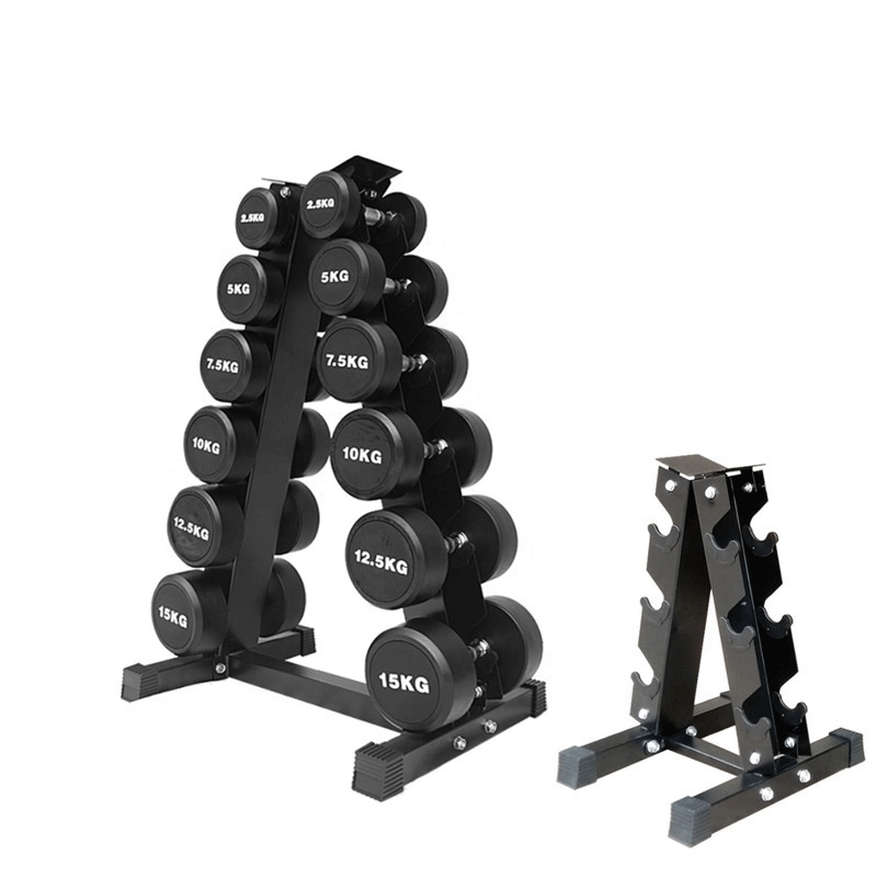 Dumbbell stand 2023 24kg 40kg 52.5lb 90lbs 552 iron double adjustable dumbbell stand rack set In stock