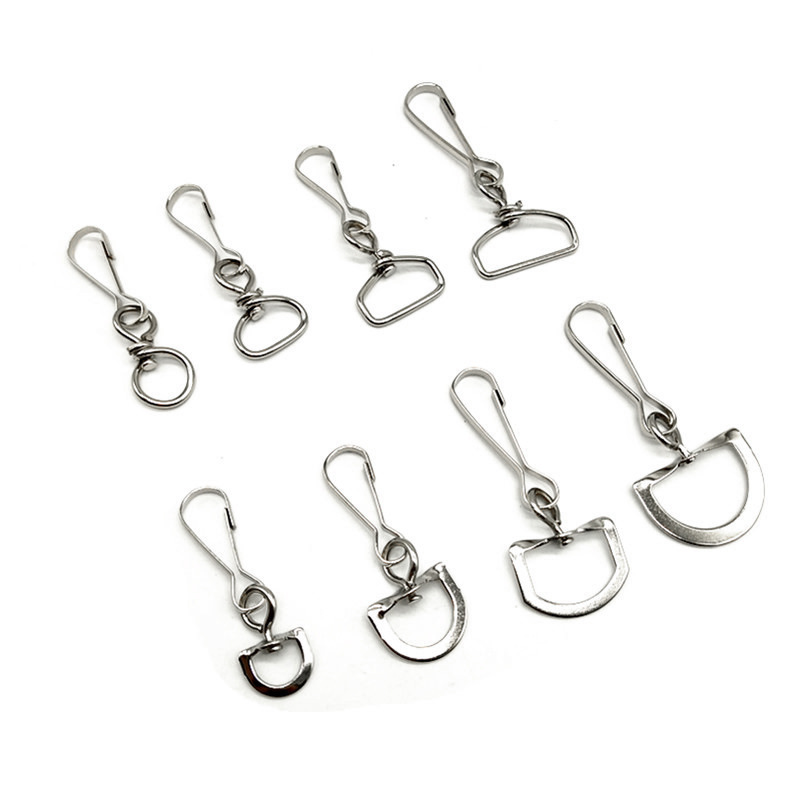 China Lanyard Parts Cheap Metal J Hook Swivel China Lanyard Material Alloy Metal Snap Hook Lobster Clip Wholesale