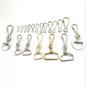 China Lanyard Parts Cheap Metal J Hook Swivel China Lanyard Material Alloy Metal Snap Hook Lobster Clip Wholesale