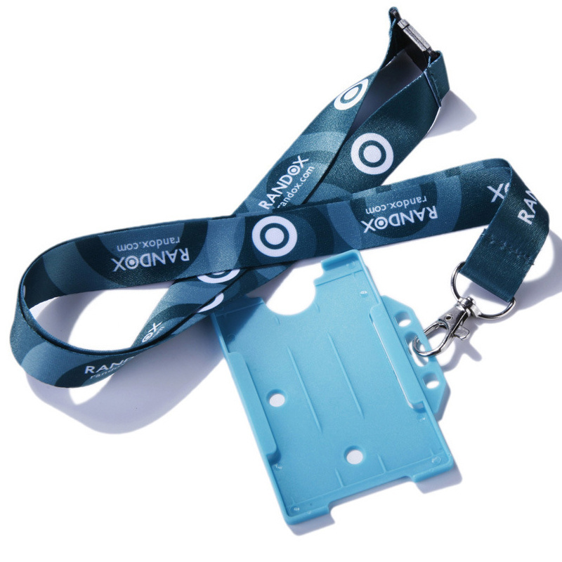 Hot Sale Two Sides Rigid Card Holder With Lanyard Multi Colors ID Badge Holders Double Sides Available