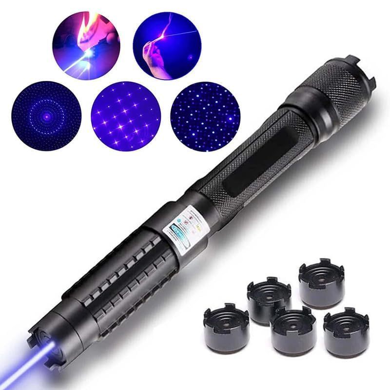 High-power enhanced laser pointer suitable for outdoor use at night with blue light and star cap multi-function